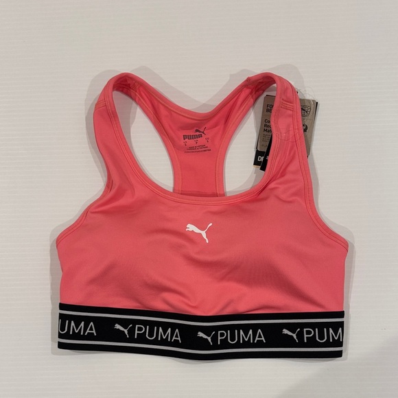 Puma Other - PUMA Coral Sports Bra with Black Band Size Small NWT